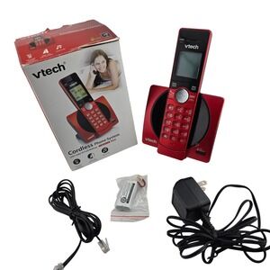 VTech Cordless Phone System‎ CS6919-16 Red Fair DECT 6.0 Caller ID Speaker